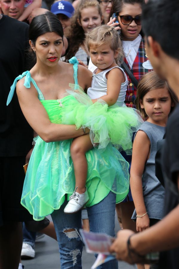 Penelope Disick's birthday at Disneyland - Kourtney Kardashian, Mason Disick