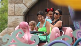 Penelope Disick's birthday at Disneyland - Kourtney Kardashian, North West, Kim Kardashian
