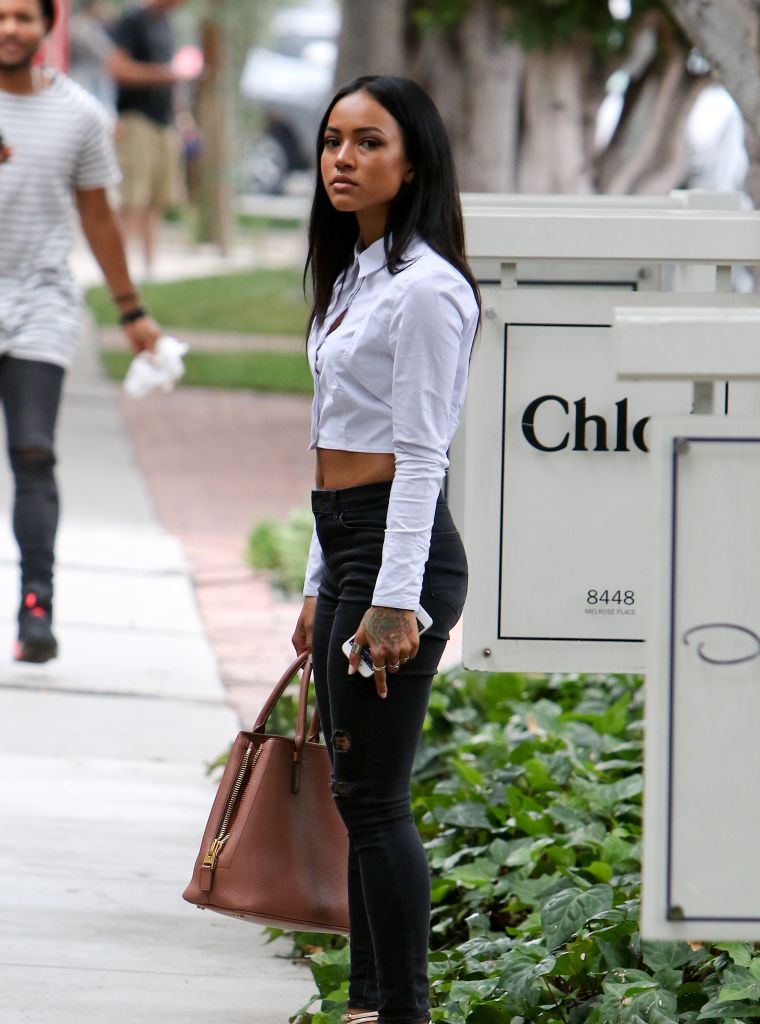 Karreuche Tran spotted out and about on Melrose Place in Los Angeles, California.