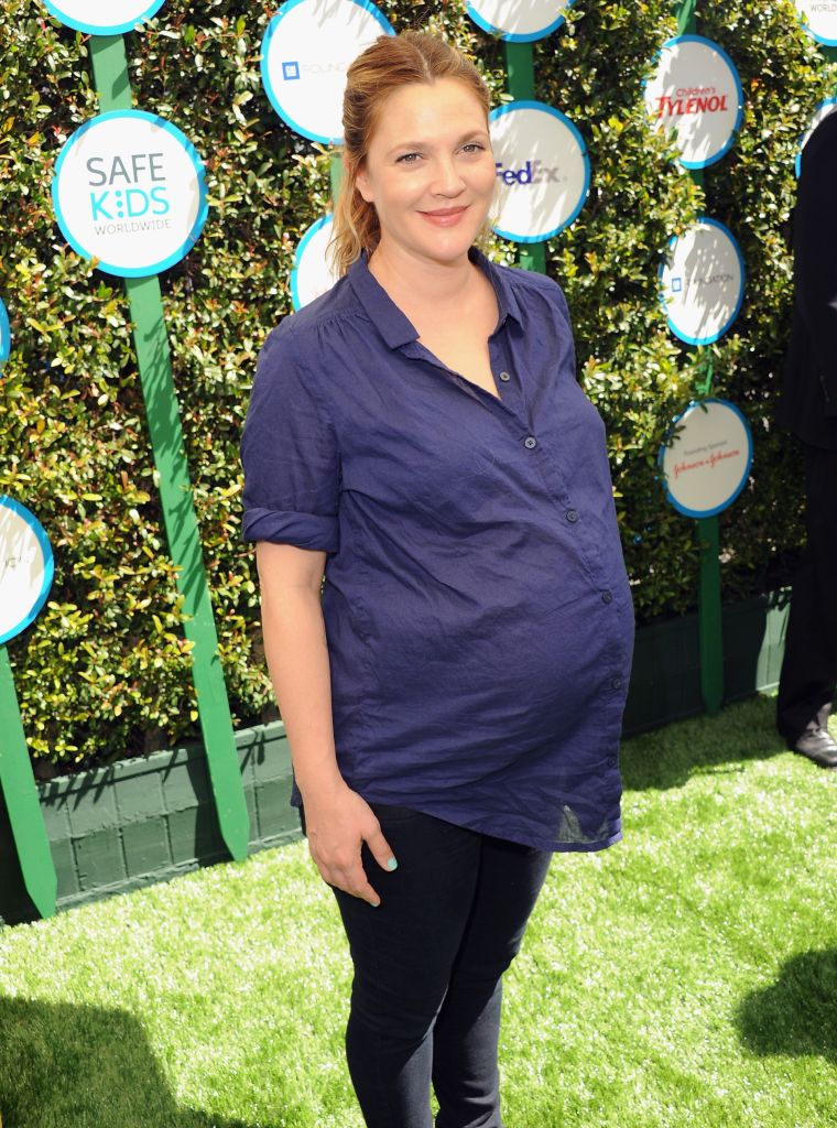 Drew Barrymore gave birth to her first child at 37 years old.