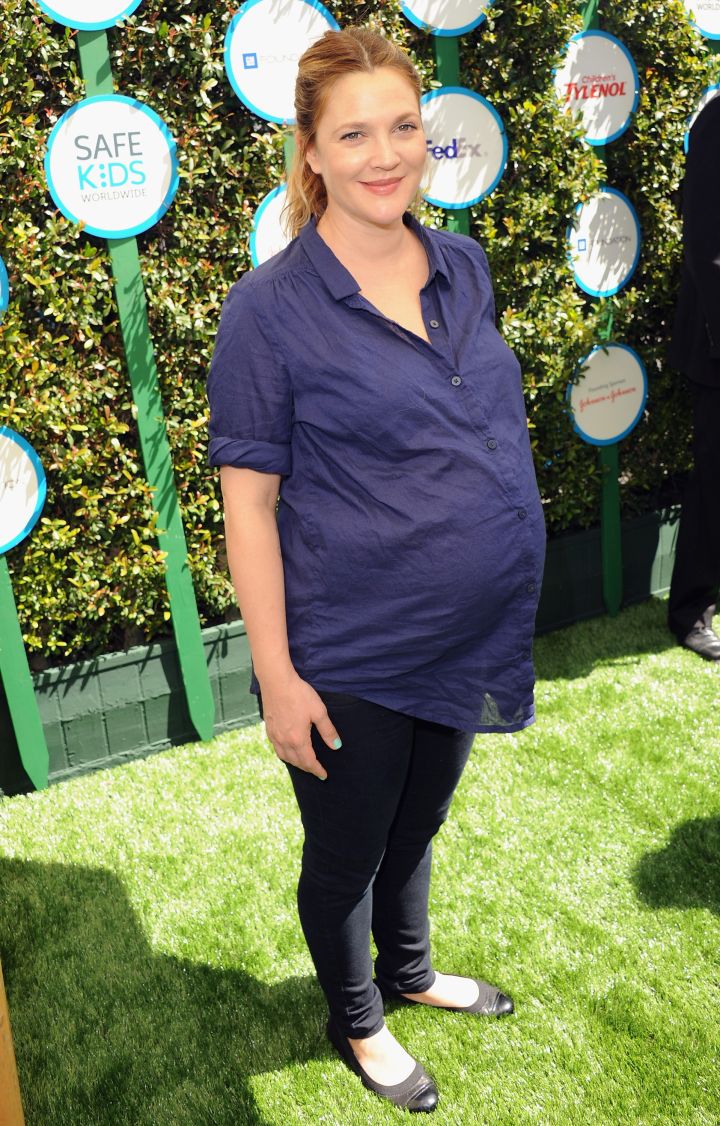 Drew Barrymore gave birth to her first child at 37 years old.