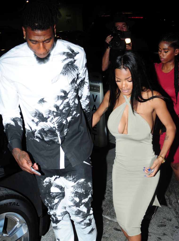 Gimme $20! Teyana Taylor & Iman Shumpert spent the night partying at Argyle club in Hollywood, CA.