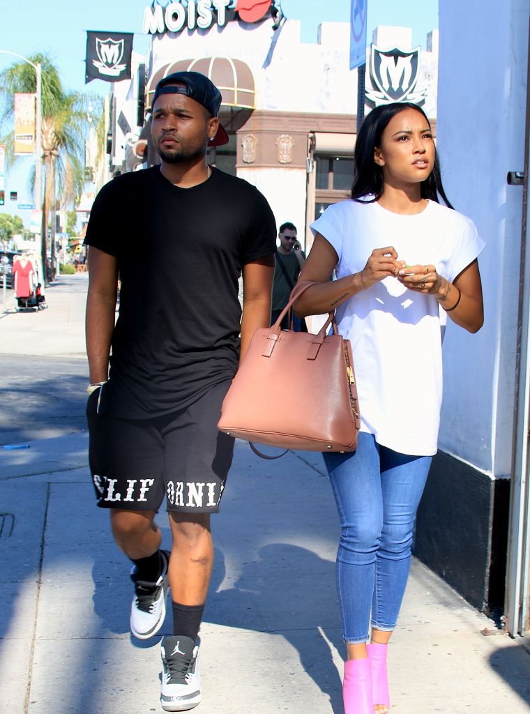 Besties Karrueche and J Ryan were spotted shopping on Melrose Avenue in West Hollywood.