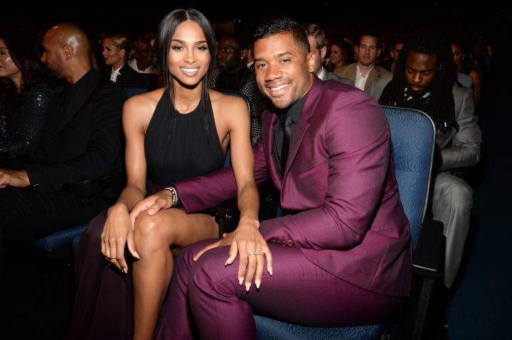 Lovely couple Russell Wilson and Ciara at the 2015 ESPYS at Microsoft Theater. The Future Hive was on notice.