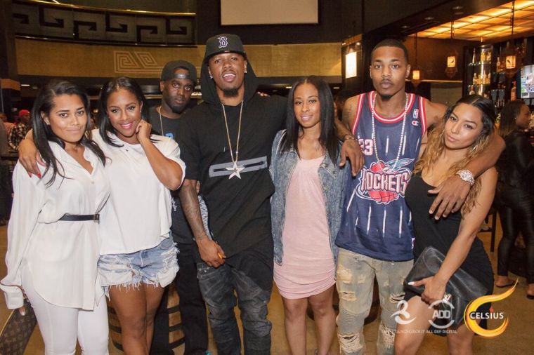 The Brand Group poses with Booby Gibson at the All Def Comedy Live event in L.A.
