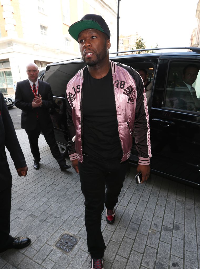 50 Cent was spotted looking casual while heading to BBC Radio 1 in Central London