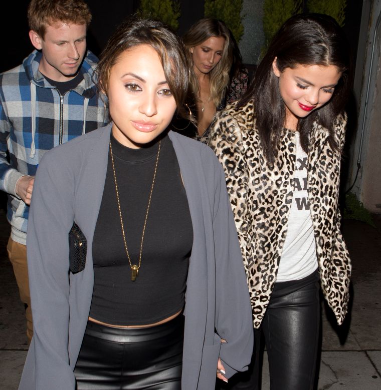 Selena Gomez and actress Francia Raisa were seen leaving ‘The Nice Guy’ bar in West Hollywood, CA. It was a lituation!