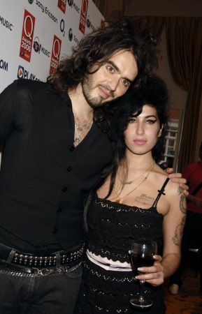 Amy Winehouse and Russell Brand at the Q Awards 2006