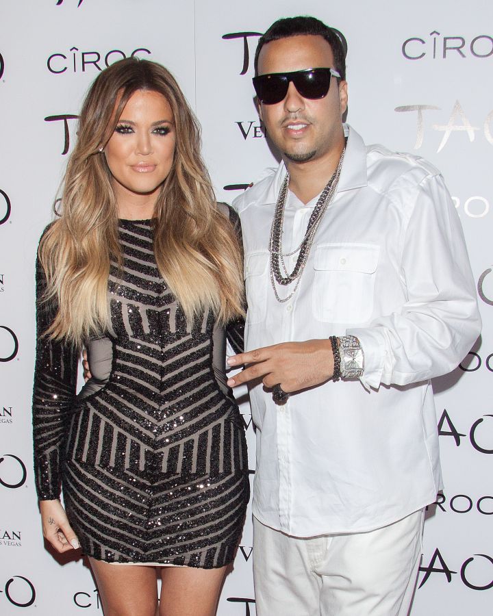 Khloe Kardashian became French’s first public, high profile relationship.
