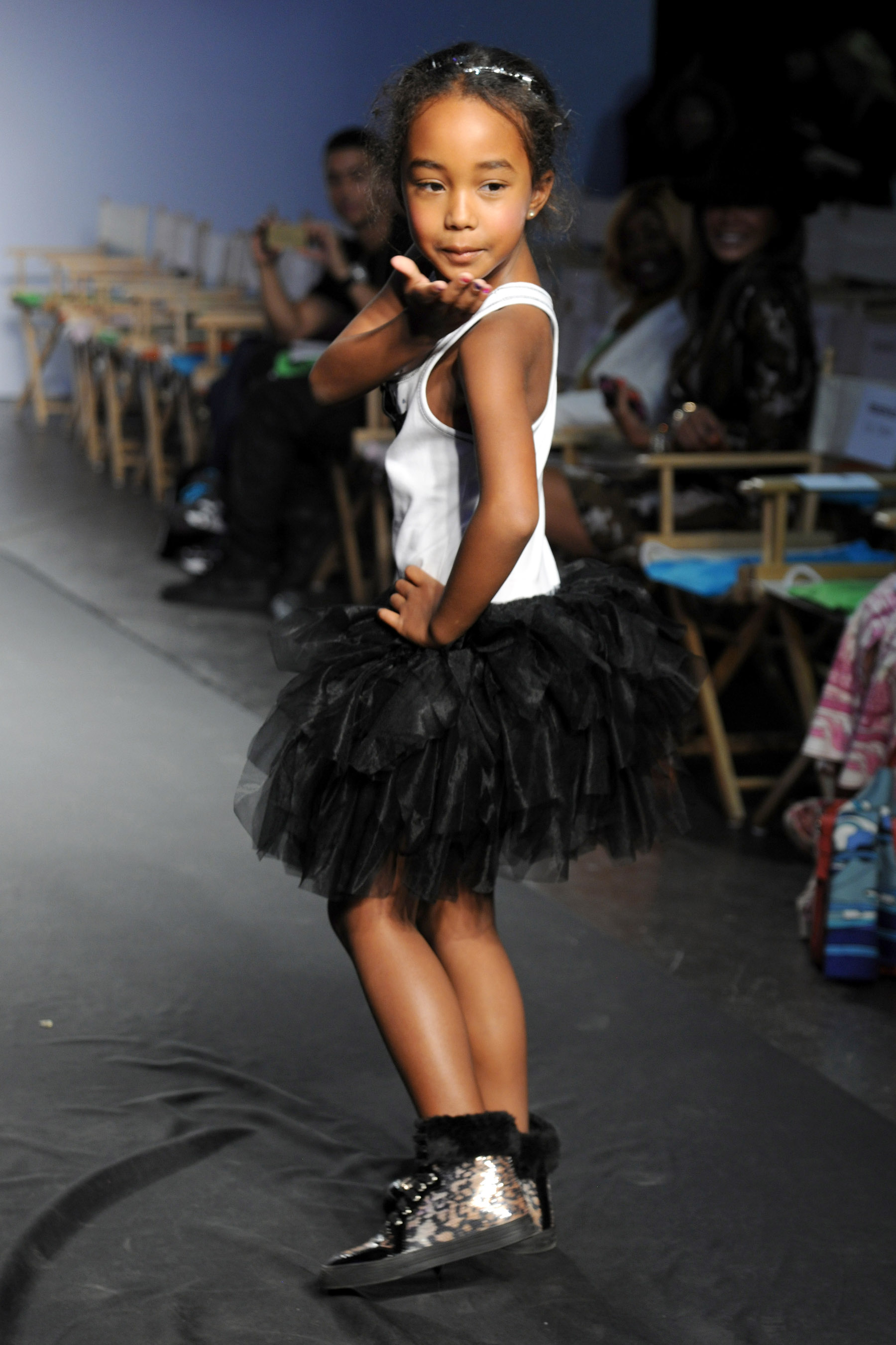 Chance Combs at Swarovski Childrens' fashion show in NYC