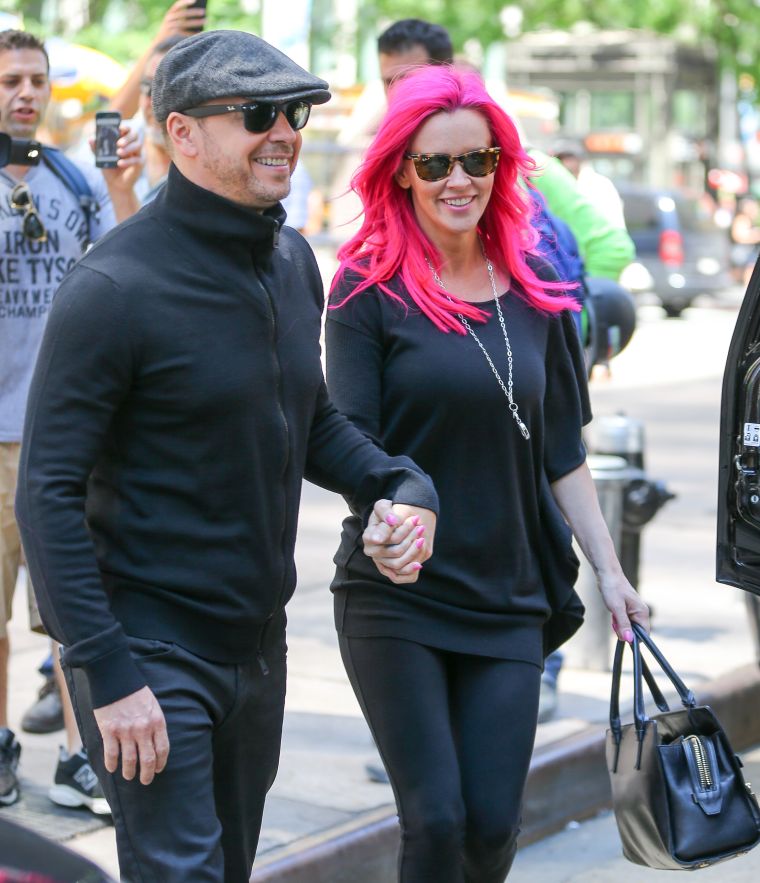 Jenny McCarthy and Donnie Wahlberg, aka the White Nicki Minaj and Meek Mill, were spotted hand-in-hand while out and about in New York City.