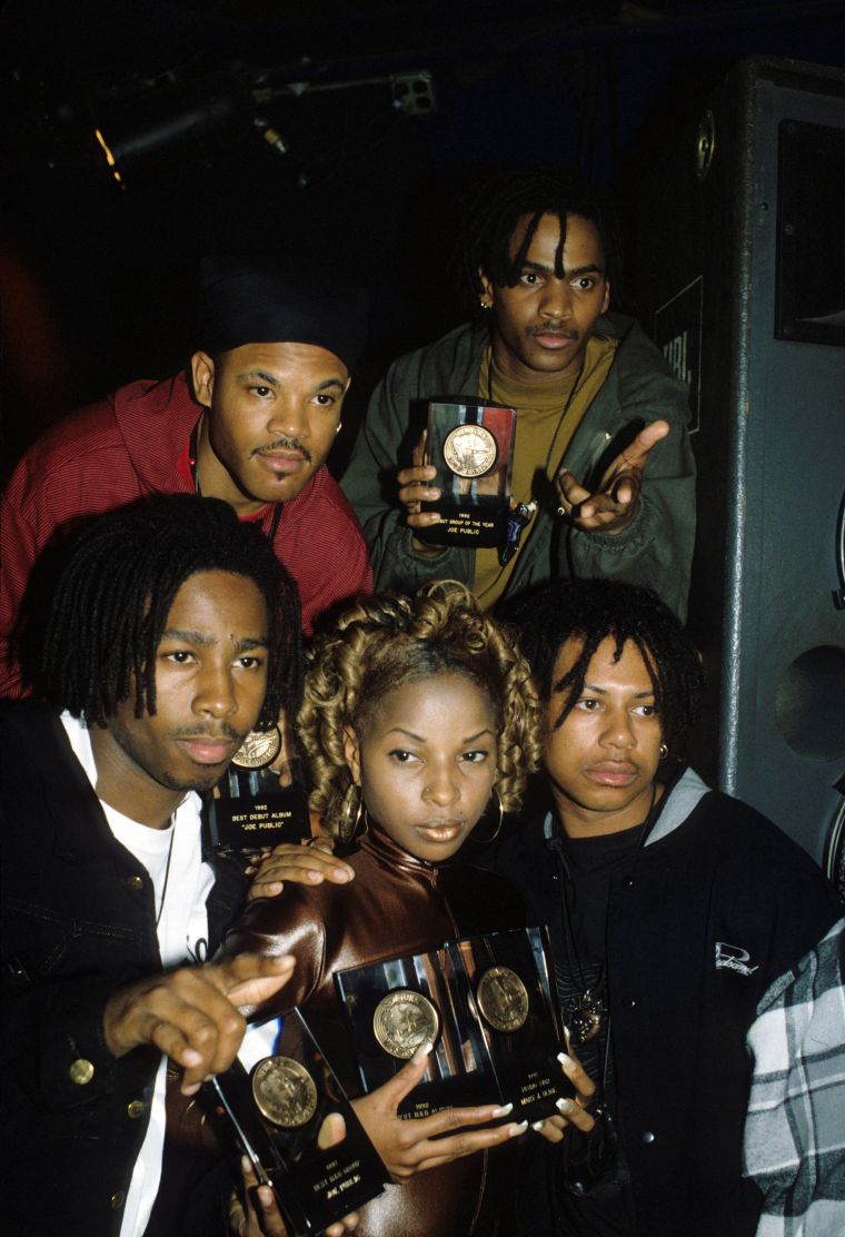 Mary J. & Joe Public win big at the New York Music Awards in ’92.