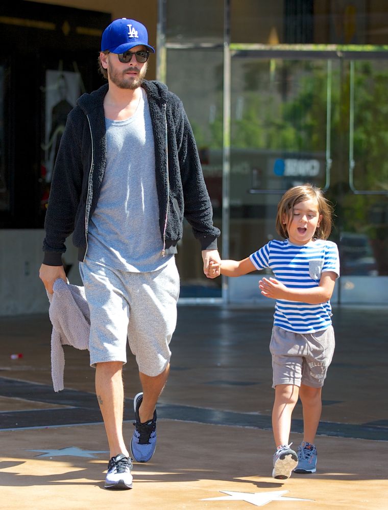 It was Daddy Time with Scott and Mason Disick as the boys hit the movies.