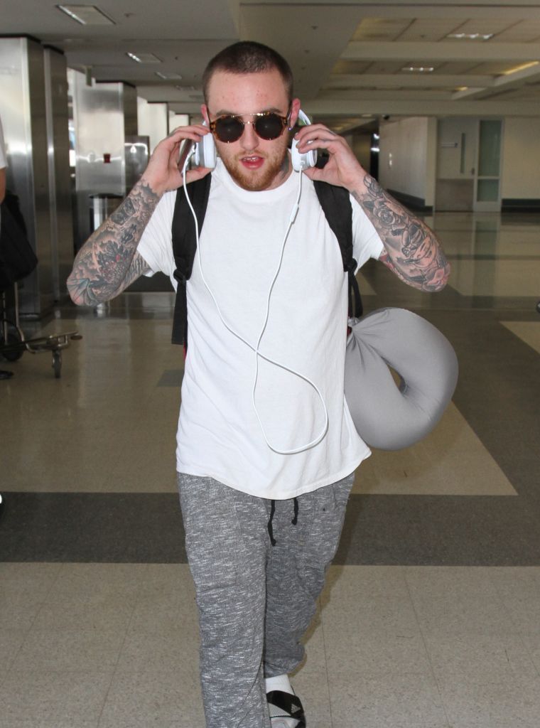 Oh hey, Mac! Mac Miller is spotted at Los Angeles Airport.