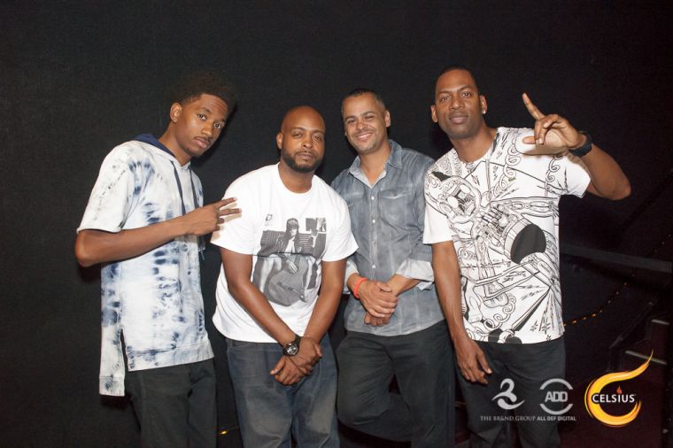 The squad always rolls deep when it’s time to party.