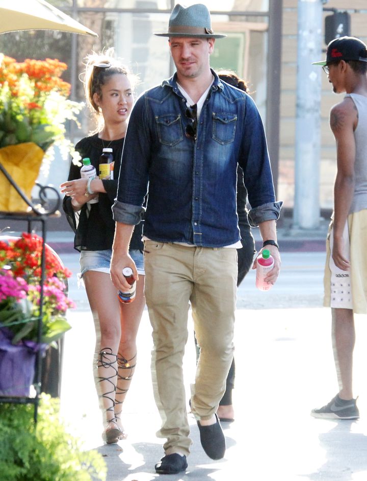 Former N’Sync-er JC Chasez enjoyed the day in L.A. with his girlfriend.