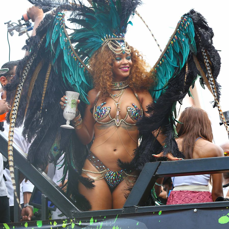 Rihanna celebrates Kadooment Day in Barbados