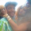 Rihanna seen with her Grandfather Crop Over day