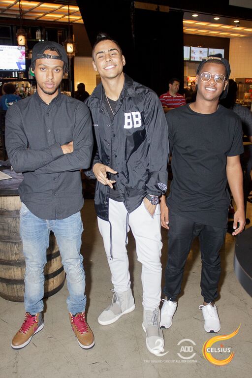 Quincy Combs and Giovanni get cool for the camera.