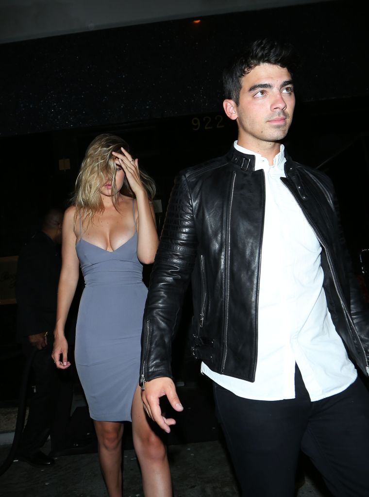 Gigi Hadid and boyfriend Joe Jonas made a date night out of Kylie Jenner's birthday party.