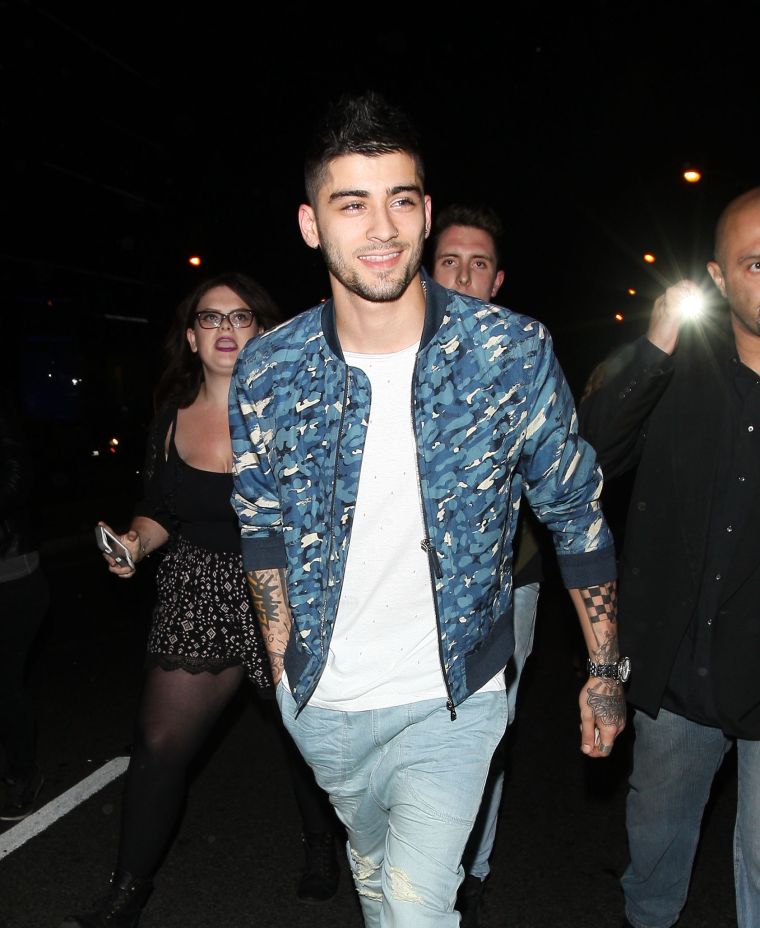 Former One Direction member Zayn Malik headed to Kylie Jenner's 18th birthday party.
