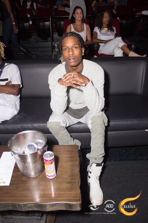Casual solo shot of A$AP Rocky posting up at All Def Comedy Live.