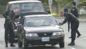 SWAT team stops car in Maryland