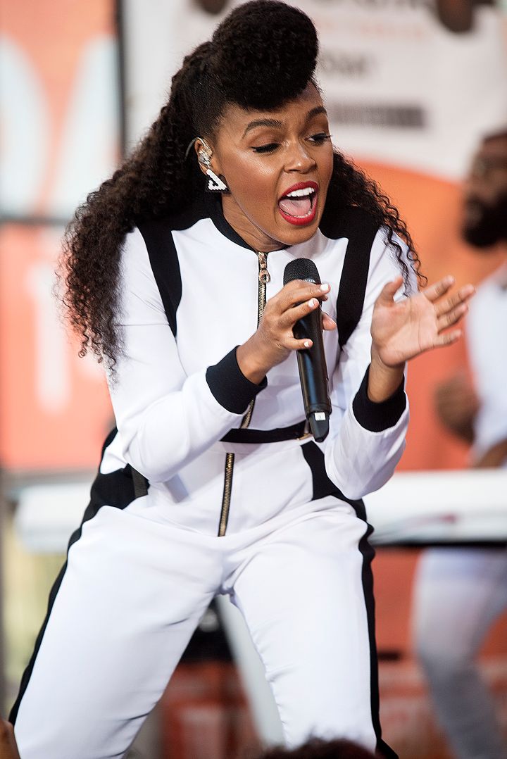 Janelle Monae took the stage at the Today Show in NYC.