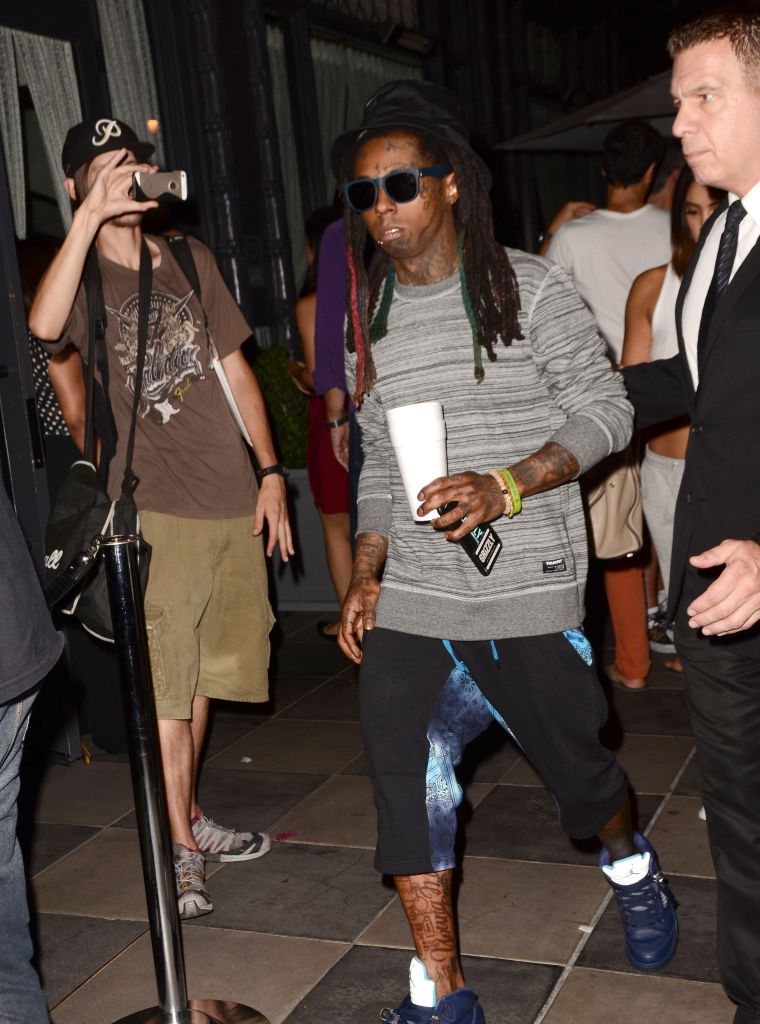 Lil Wayne was spotted at the "We Are Blood" Los Angeles Premiere.