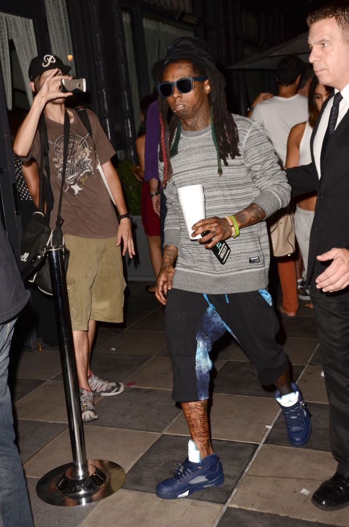 Lil Wayne was spotted at the “We Are Blood” Los Angeles Premiere.