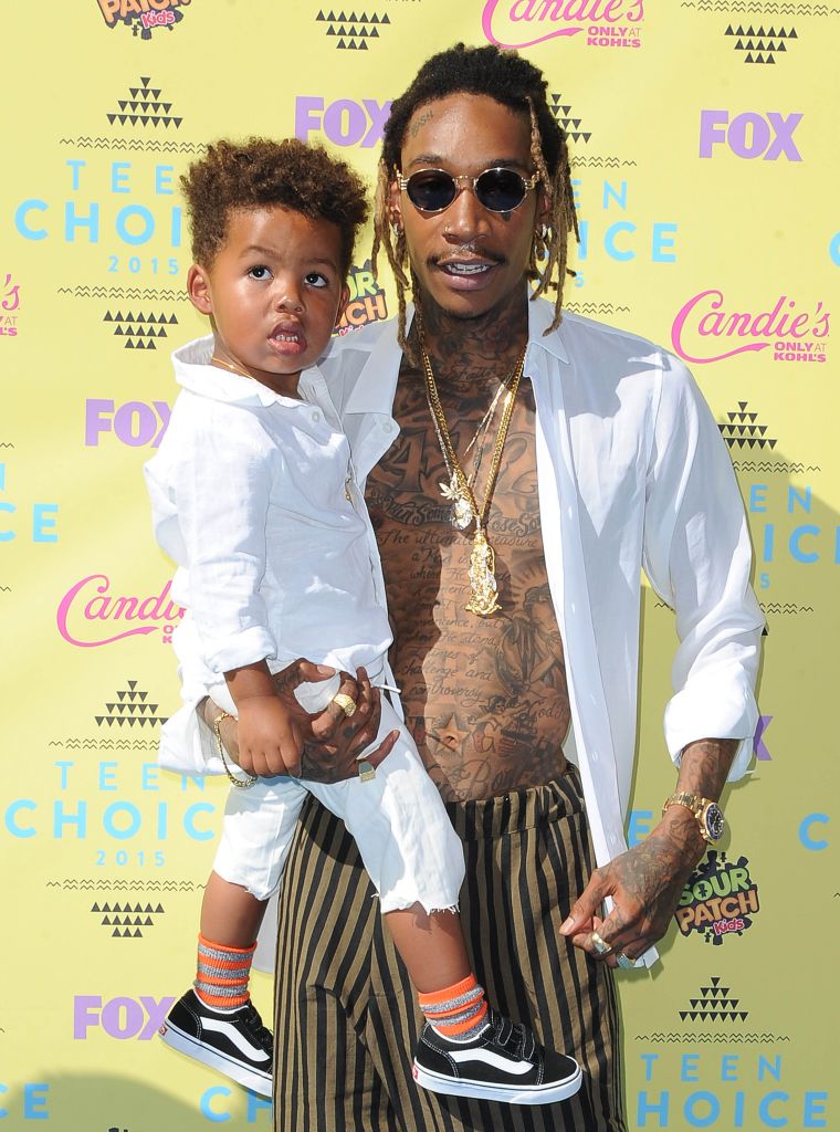 Wiz Khalifa brought Baby Bash along on the red carpet at the 2015 Teen Choice Awards in L.A.