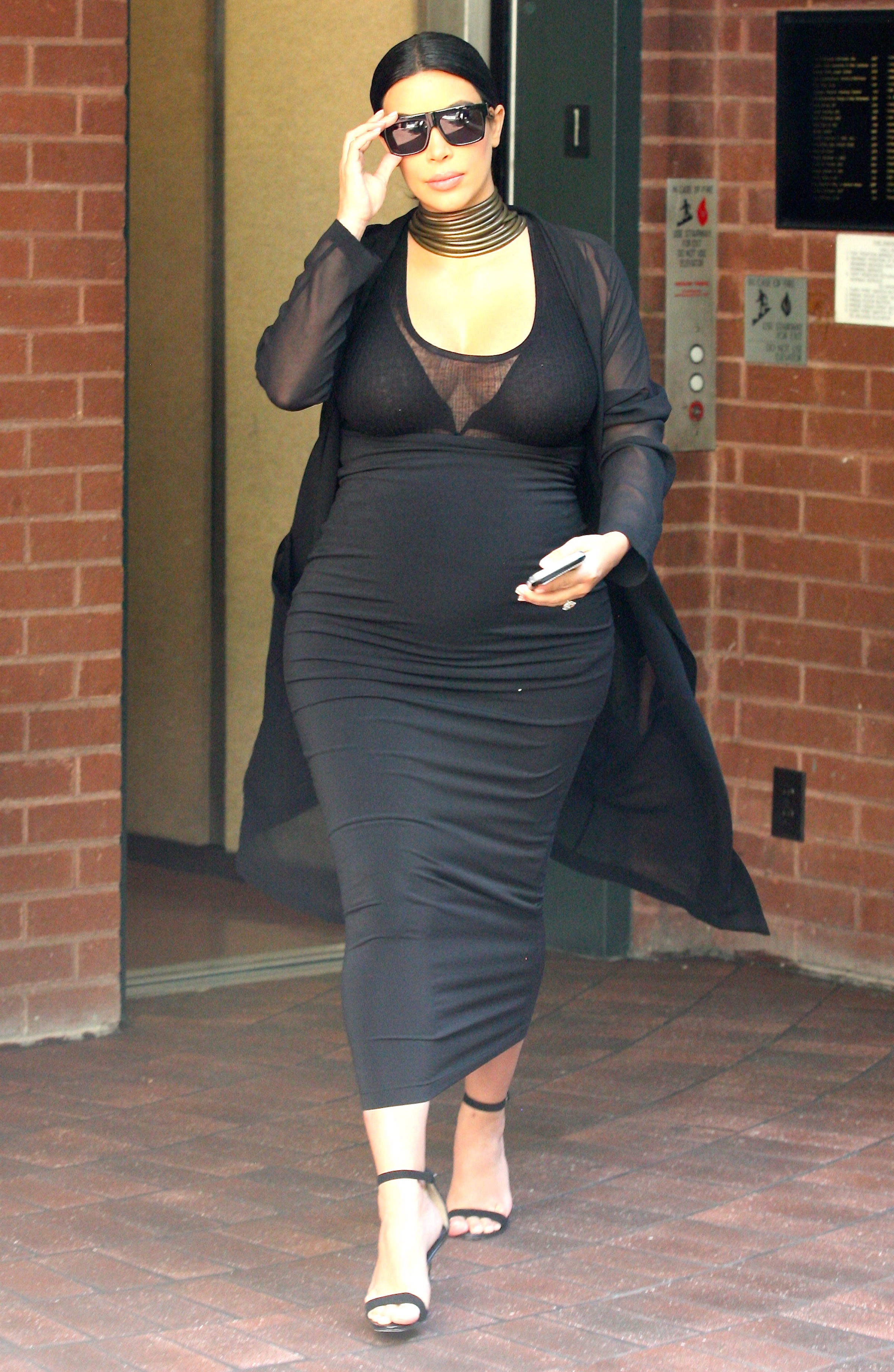 Kim Kardashian visits baby doctor in L.A.