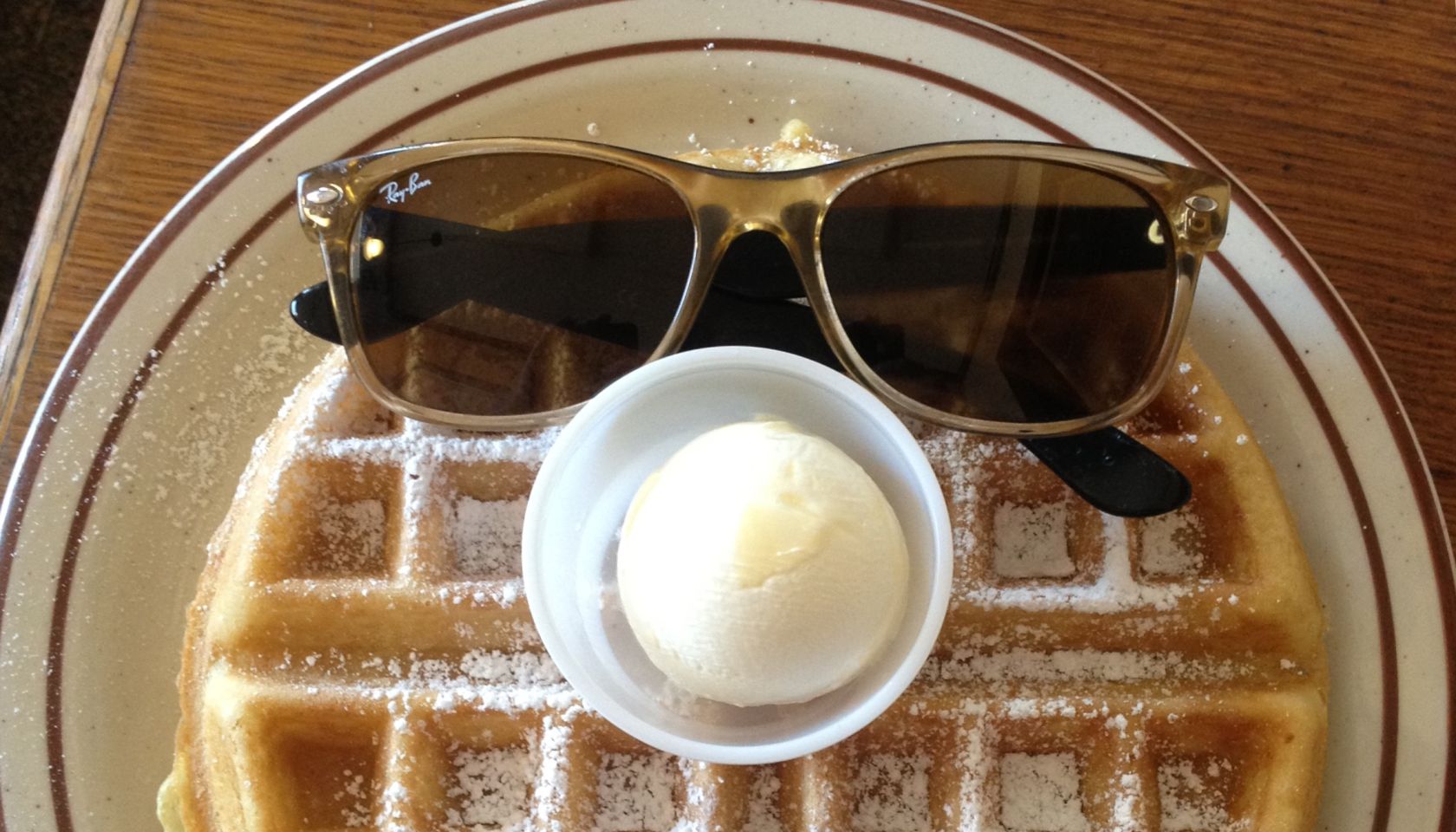 breakfast - bacon & waffles