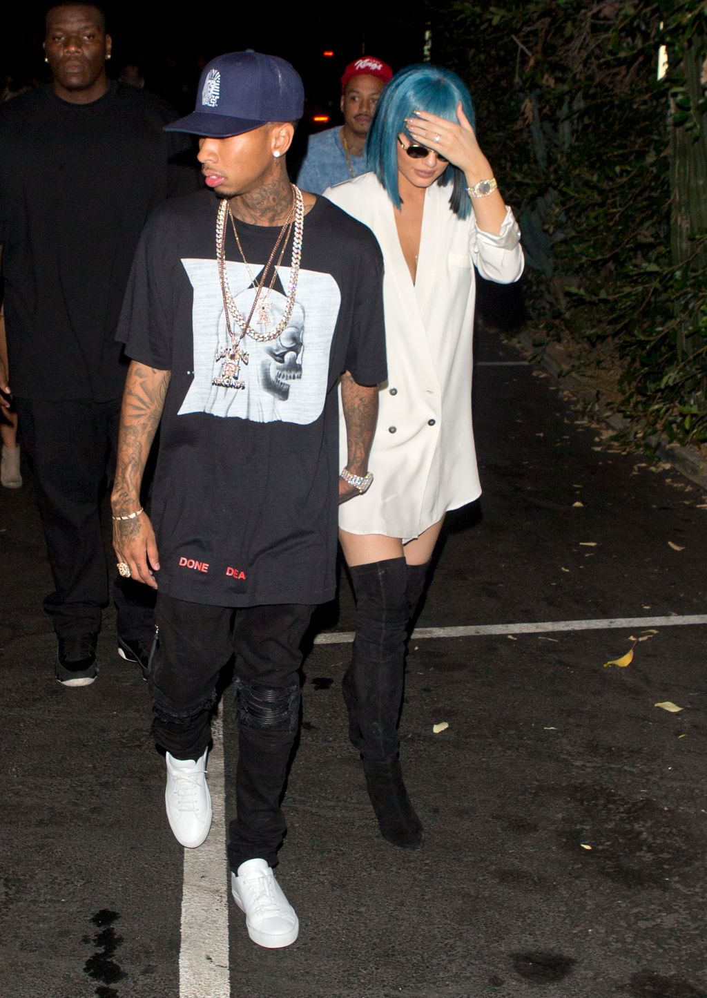Kylie Jenner and Tyga leave 1 Oak nightclub in West Hollywood, California