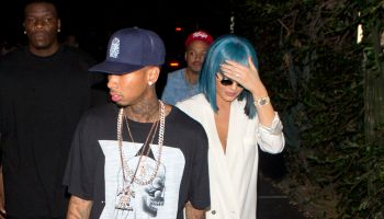 Kylie Jenner and Tyga leave 1 Oak nightclub in West Hollywood, California