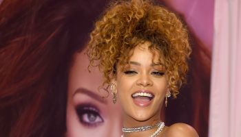 Rihanna at 'RiRi' launch in Brooklyn