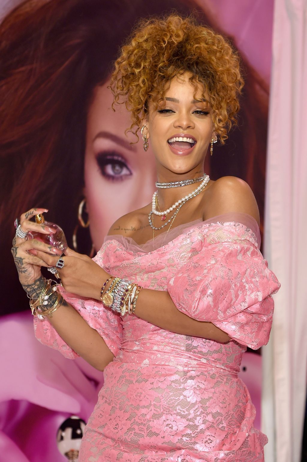 Rihanna at 'RiRi' launch in Brooklyn