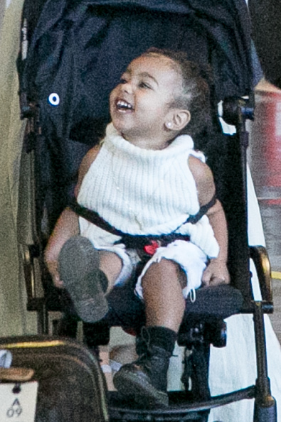 North only smiles in front of cameras sometimes – just like dad.