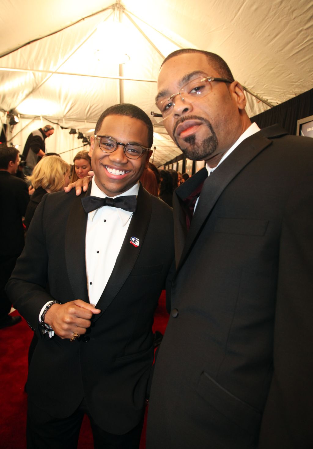 Mack Wilds and Method Man at Red Tails premiere