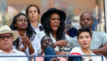 kelly rowland and tim witherspoon at us open nyc