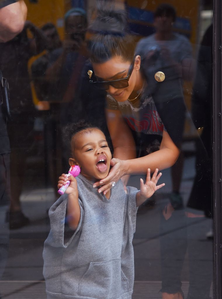 North clowns the paparazzi, just like dad would if he were there...