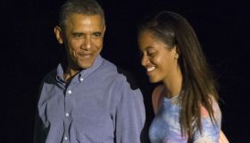 Barack and Malia Obama