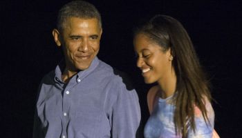 Barack and Malia Obama