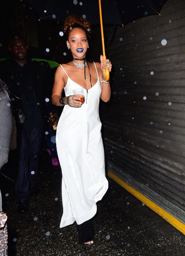 rihanna fashion week event block party