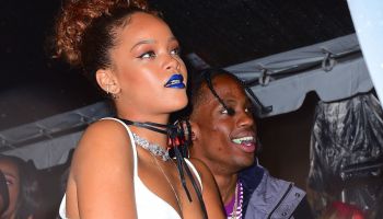 Rihanna Cozies Up to Travis Scott at Roc Nation Block Party in NYC