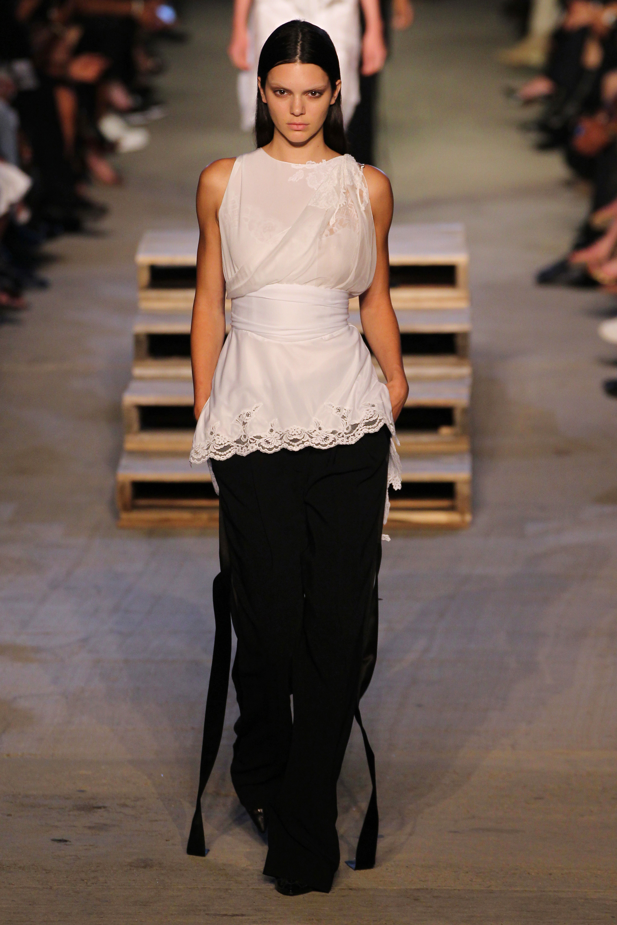 Kendall Jenner walks the runway during the Givenchy Spring 2016fashion show