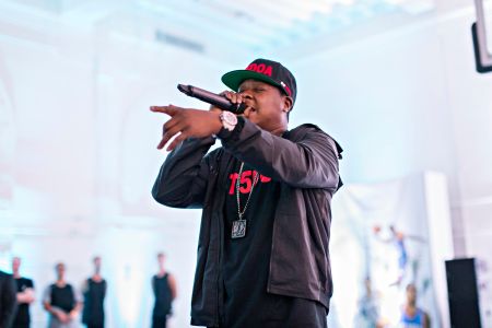 Jadakiss performs at EA Sports’ NBA Live Preview in New York City.