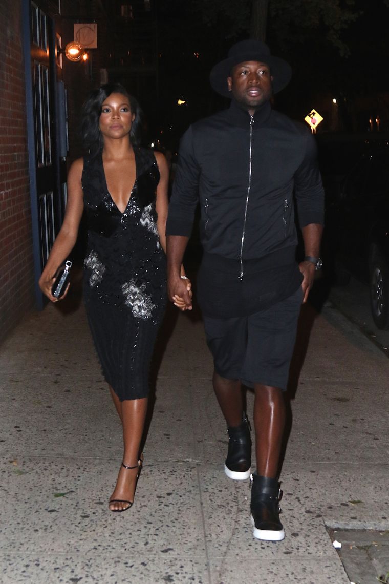#RelationshipGoals. Dwyane Wade enjoys date night with his wife Gabrielle Union at Cafe Clover.
