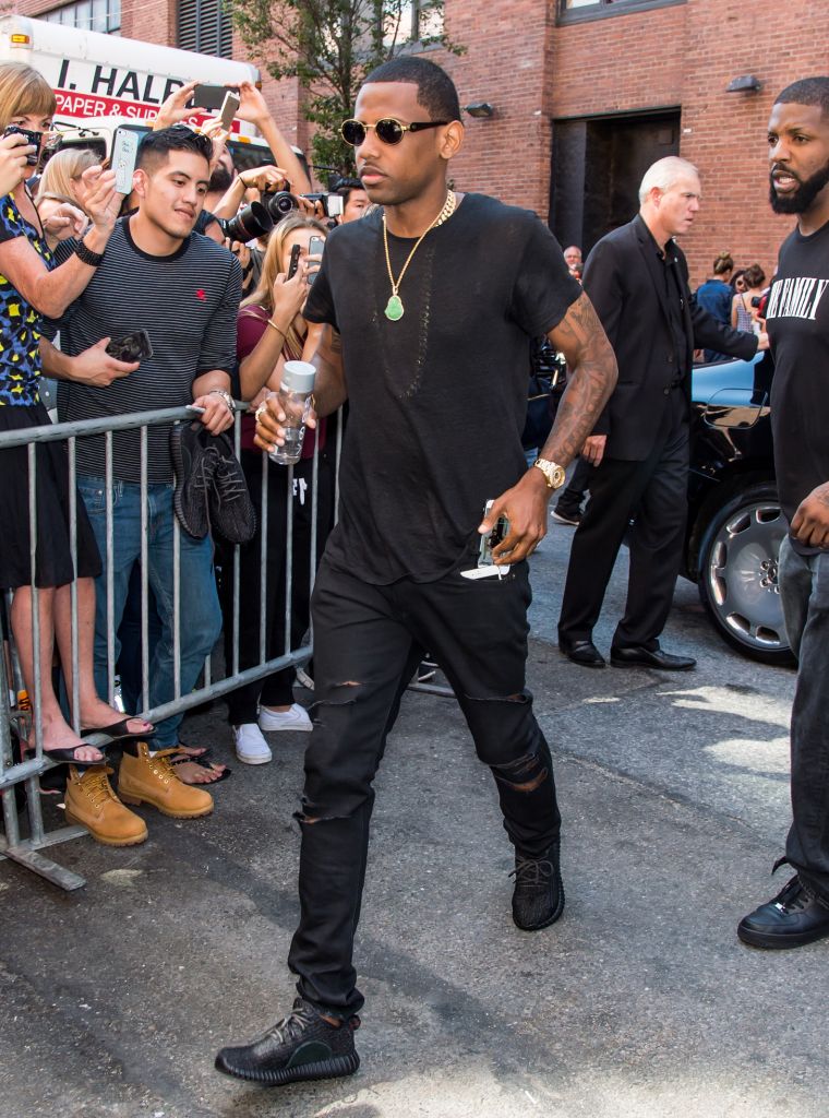 Fabolous makes his way inside.