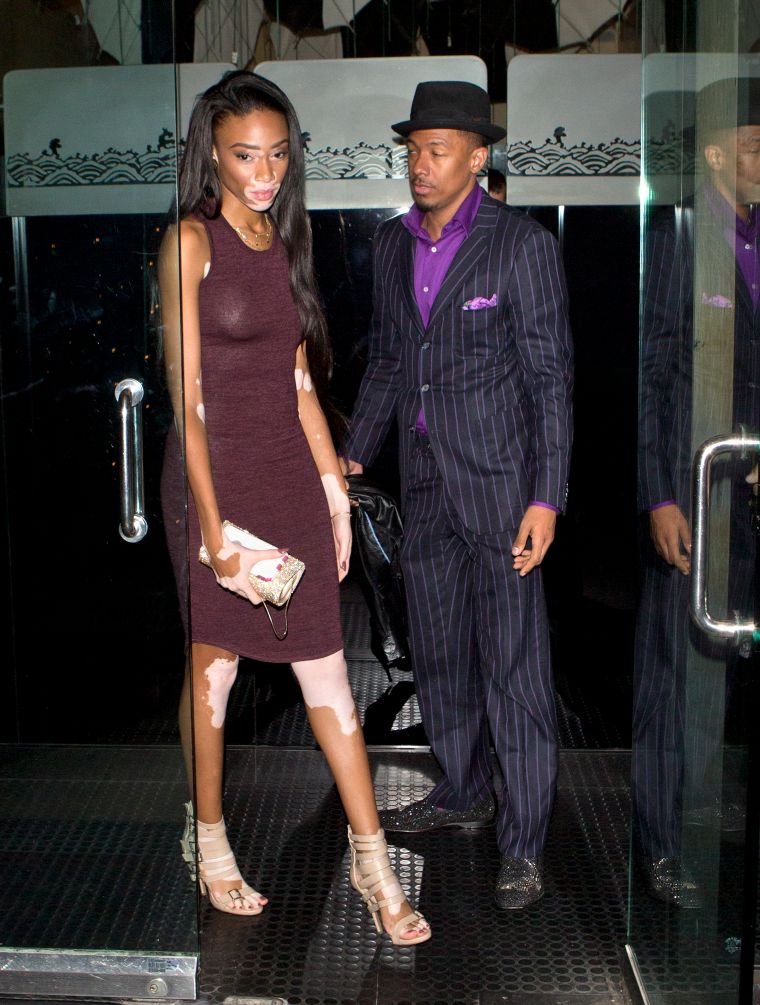 New Couple Alert: Nick Cannon takes his rumored new girlfriend Winnie Harlow to dinner at Mr. Chow Restaurant in Beverly Hills, CA.